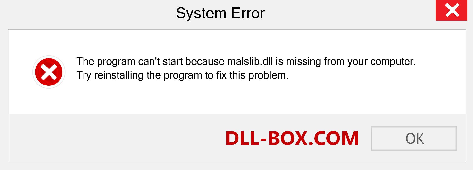  malslib.dll file is missing?. Download for Windows 7, 8, 10 - Fix  malslib dll Missing Error on Windows, photos, images